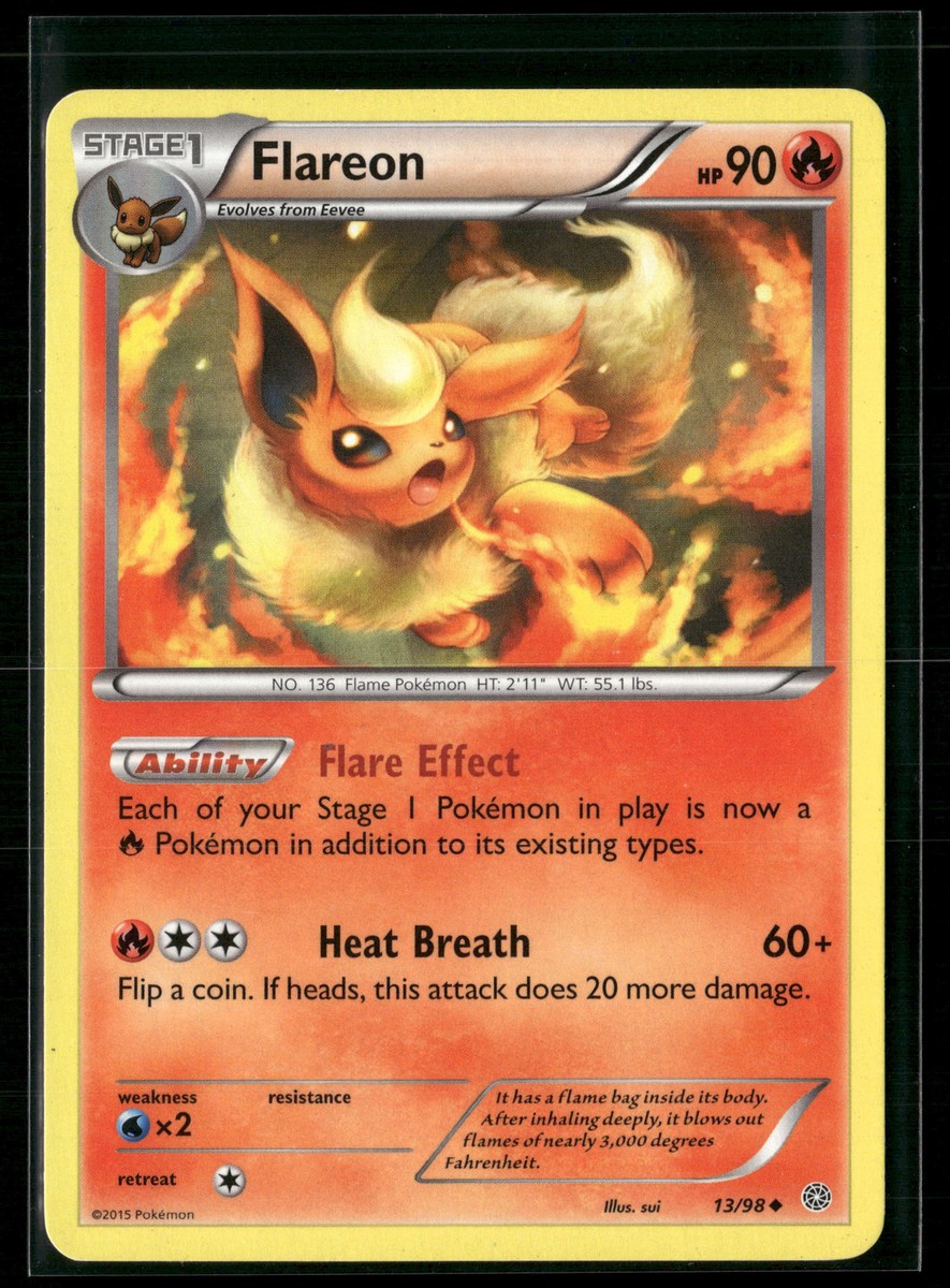 Flareon XY - Ancient Origins #13/98 Uncommon | eBay