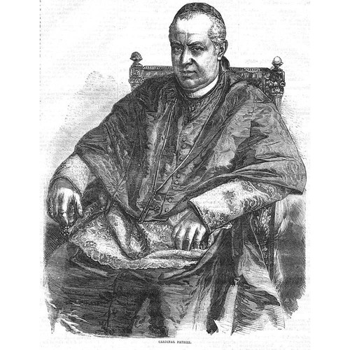 Cardinal Constantino Patrizi Naro - Antique Print 1856