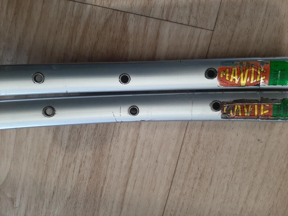 Jantes MAVIC MODULE E2 700c vélo ancien CLINCHER rims 36/36S pneus D11 - Bild 4 von 4