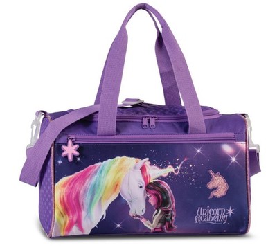 Unicorn Academy Kindersporttasche: Violett/Lila