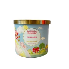 Goose Creek Strawberry Shortcake Custard Scented 3 Wick Candle 14.5 oz