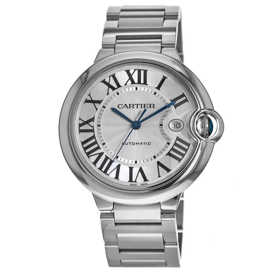 Reloj Cartier Ballon Bleu 42 mm esfera plateada acero para hombre W69012Z4-PO