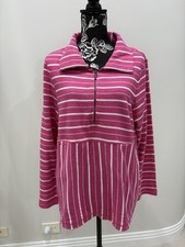 NWOT Habitat all cotton half zip size large