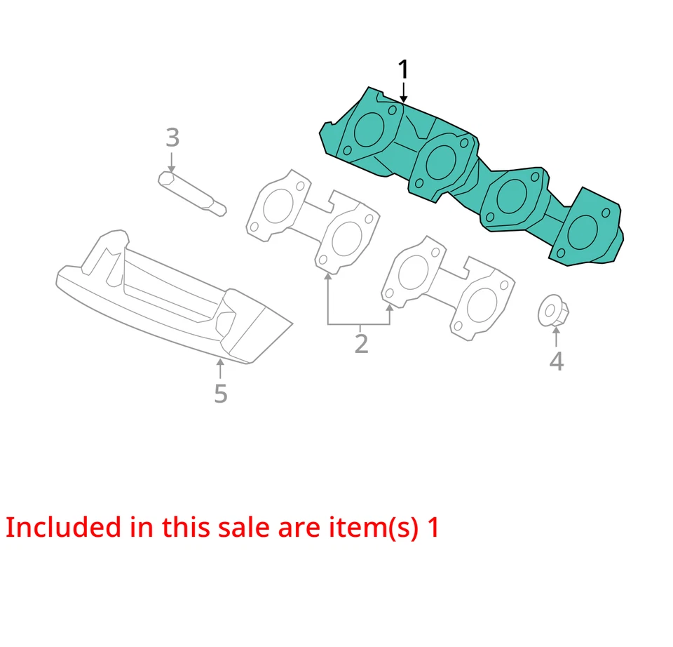 Ford F150 2010 colector de escape izquierdo del conductor OEM 134 k millas - LKQ326957577 Foto 4 de 4