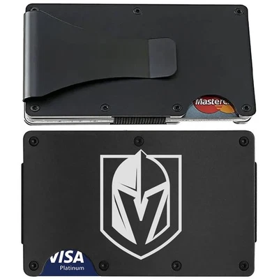 TBA Vegas Golden Knights Titanium Carbon Fiber RFID Blocking Wallet Gift D7