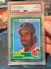 1989 Score Deion Sanders PSA 10 Rookie Card