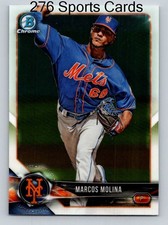 2018 Bowman Chrome Prospects Baseball Card #BCP35 Marcos Molina