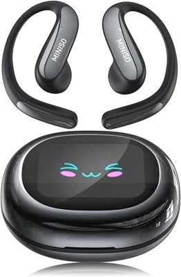 MINISO MS203 Translation Earbuds Open Ear Headphone Bluetooth 6.0 OWS AI Head