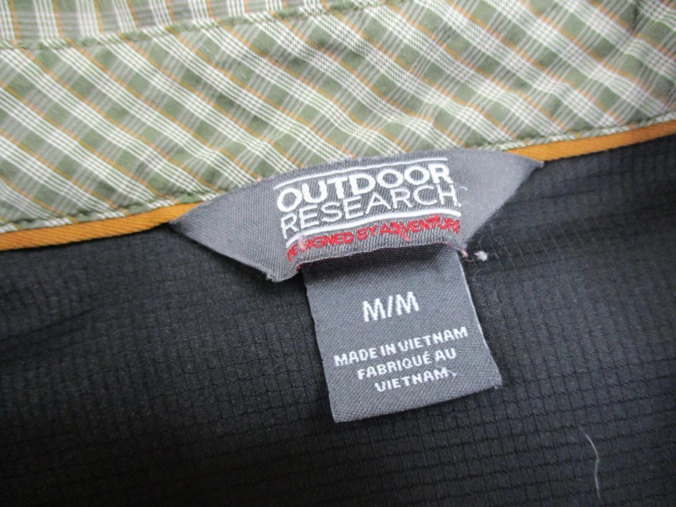 Camisa de investigación al aire libre para hombre mediana verde a cuadros Baja Sun L/S ventilada senderismo 269222 Foto 4 de 4