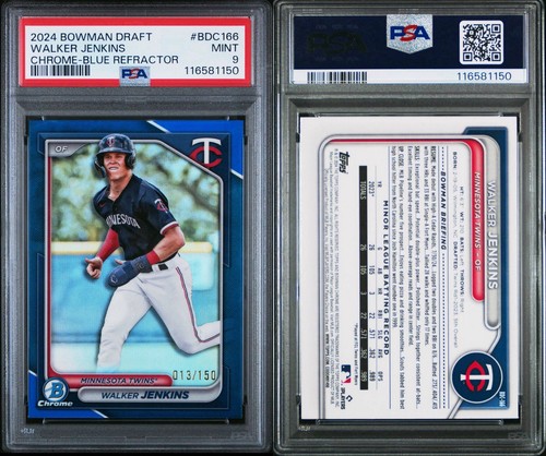 Bowman Draft 2024 - Cromo Walker Jenkins #BDC-166 refractor azul/150 (RC) - Imagen 3 de 3