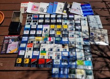 Vintage Lot of 90 Mac Macintosh 3.5" Floppy Programs, Games, Productivity More