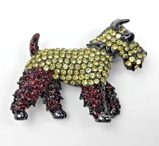 Schnauzer dog brooch Fashion Jewelry cute Puppy Pin Costume Pet brooches