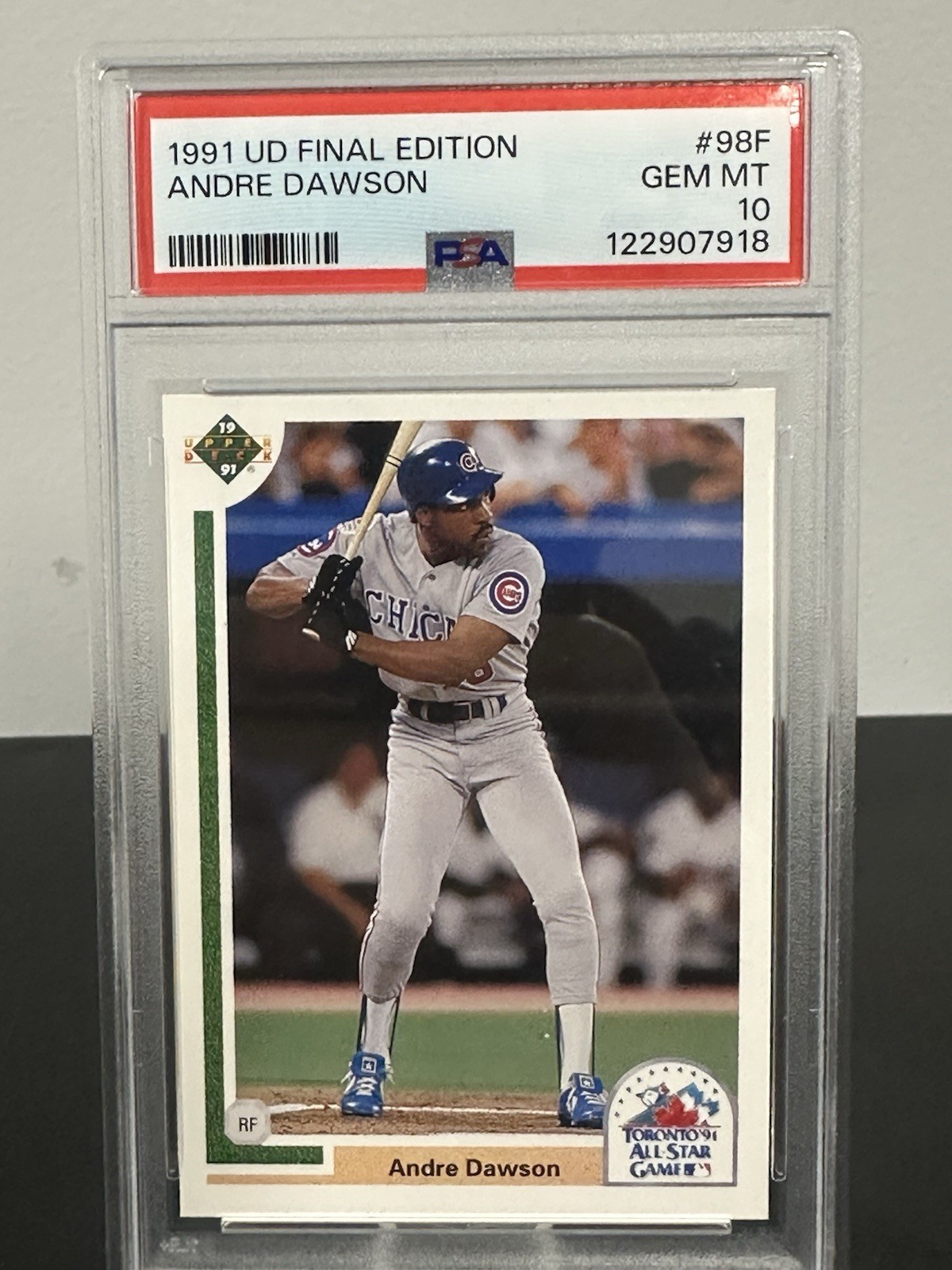 1991 UPPER DECK FINAL EDITION #98F ANDRE DAWSON HOF PSA 10