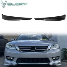 Fits 13-15 Honda Accord Sedan 4Dr HFP Style Front Bumper Lip Splitter Side Apron