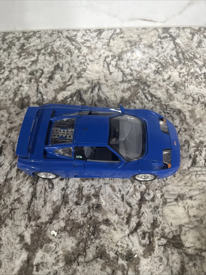 Burago Bugatti 110EB - Blue - 1991 - 1/18th - Made in Italy No box - Image 3 of 4