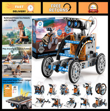 12-in-1 Solar Robot Building Kit - STEM Educational DIY Gift for Kids 8-13, 190