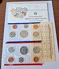 1988 P&D Uncirculated 10 Coin Set US Mint incl 2 Kennedy halfs