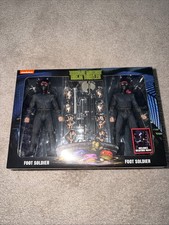 NECA TMNT Teenage Mutant Ninja Turtles Movie Foot Soldier 2 Pack Weapons Rack