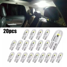 20pcs LED T10 194 168 W5W Car Trunk Interior Map License Plate Light Bulb White