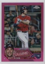 2023 Topps Chrome Pink Refractor Matt Olson #163 0x4h