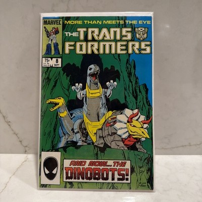 Transformers #8 (Marvel 1985) 1st Appearance of Dinobots & Grimlock - Newsstand