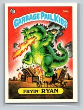 1985 Topps Garbage Pail Kids Series 2 #54b Charred Chad Sticker Card Vintage