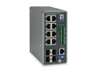 LevelOne Switch 8x GE IGU-1271 4xGSFP 8xPoE - Switch