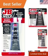 General Purpose Black RTV Silicone Sealant  Adhesive - 3 oz Industrial Quality