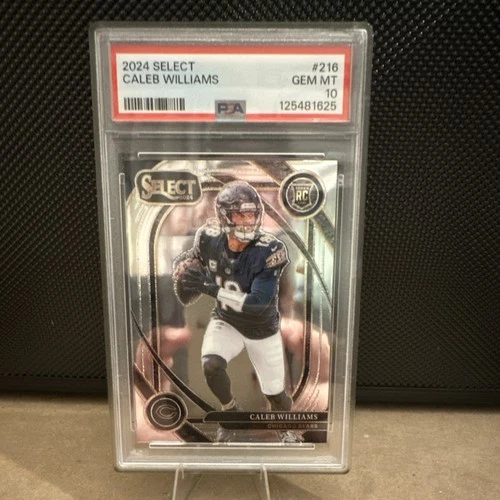 2024 Panini Select Club Level Caleb Williams #216 PSA 10 Rookie Chicago Bears