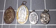 4 Religious Devotional Items St Christopher Lady of Guadalupe, Holy Family, Mary