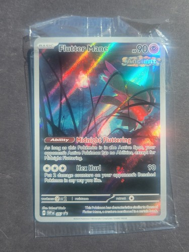 Pokemon FLUTTER MANE 097 - S&V TEMPORAL FORCES ETB SEALED HOLO PROMO - NM/MT