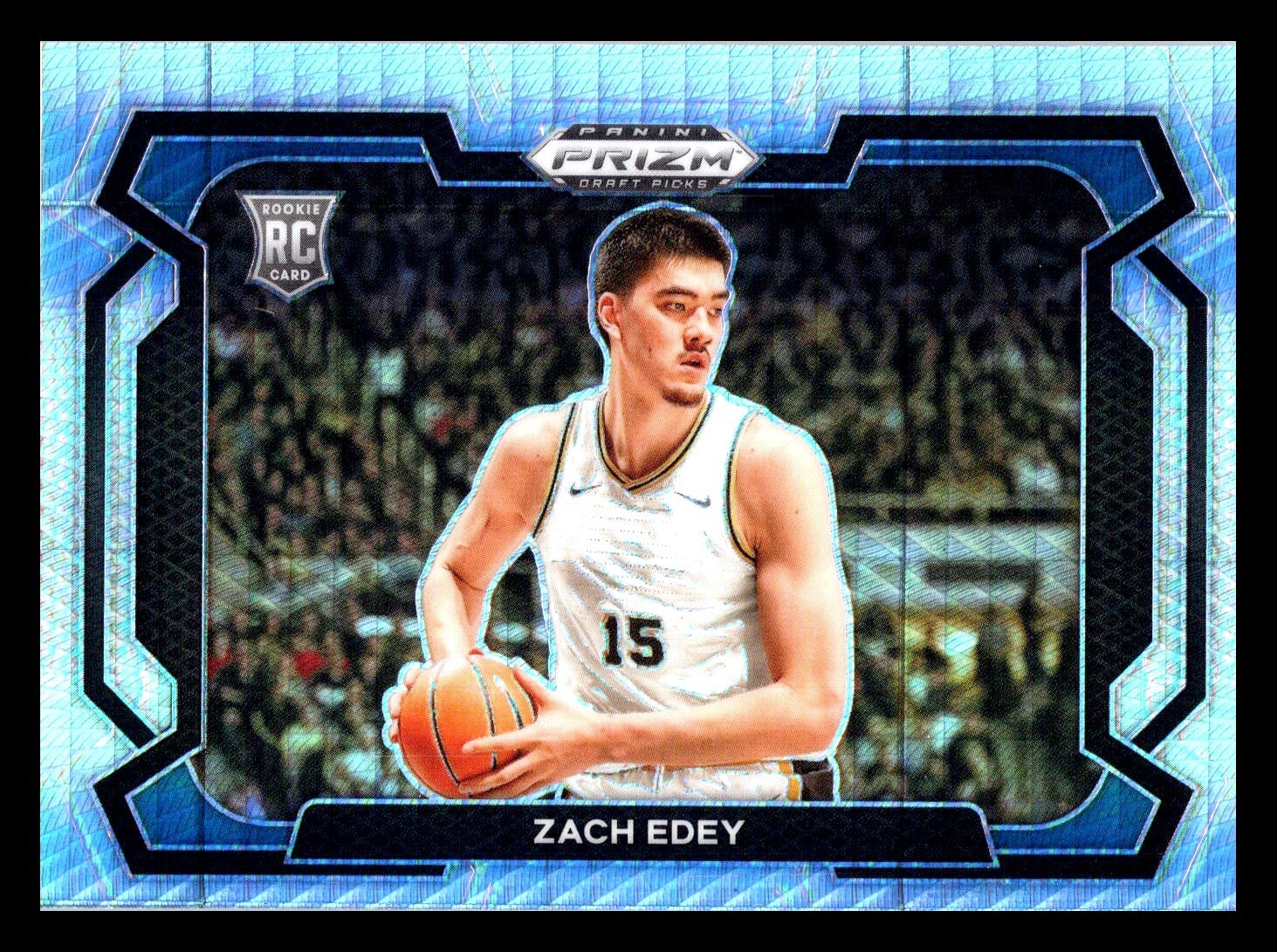 2024 Panini Prizm Draft Picks #1 Zach Edey Hyper Prizms RC Rookie Variation