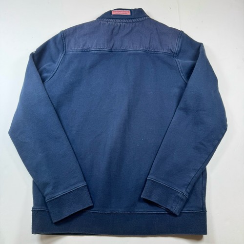 Vineyard Vines Martha’s Vineyard Shark Week Youth Girls Pullover 1/4 Zip Blue L - Picture 10 of 12