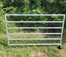 ALUMINUM 58 INCH LONG 6 RAIL 40" TALL SHEEP & GOAT GATE FENCE STALL PEN CORRAL