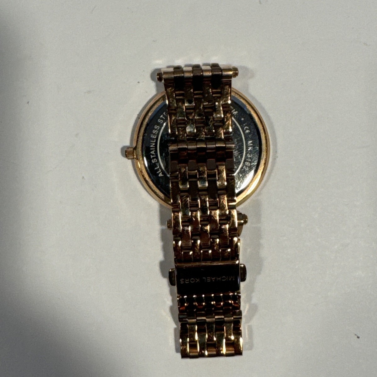 Michael Kors Darci Watch Women 39mm Pave Rose Gold Tone MK 