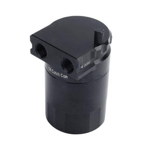 Universal Oil Catch Can Reservoir Tank Kit 3/8" NBR Fuel Line Aluminum 300ml - Picture 10 of 12
