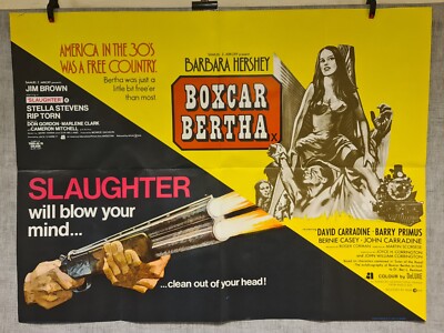 Vintage Original 1970's Boxcar Bertha Movie Poster