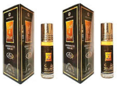 OUD  ROSE - 6 ML (.2 OZ) PERFUME OIL BY AL-REHAB (2 PACK)