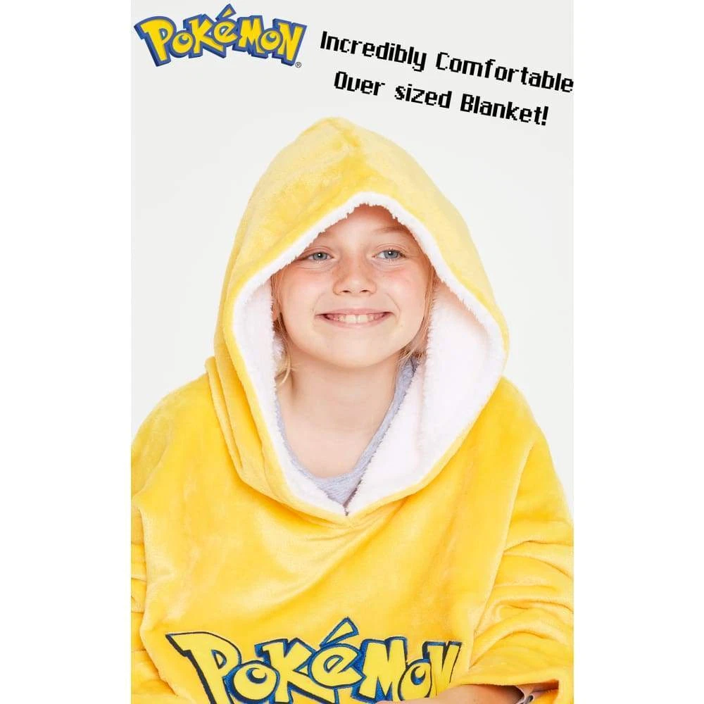 PKM Pika Oversized Blanket Hoodie for Boys Girls