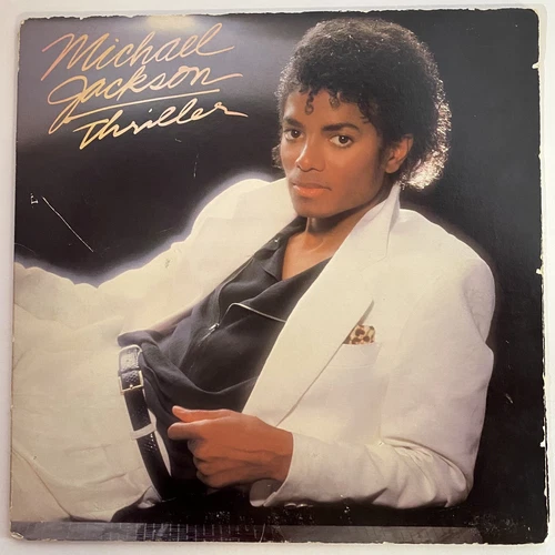 Michael Jackson Thriller 1982 LP 1st Press Vinyl w Cover Producer Error QE 38112