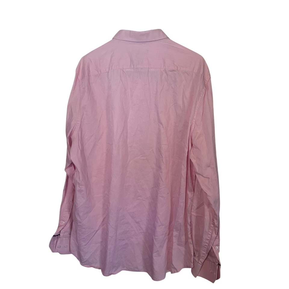 Structure slim fit pink button up shirt size XL 47-49 Easter Spring - Image 2 of 4