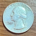 1960-D SILVER WASHINGTON QUARTER      VF    90% SILVER     ALBUM FILLER