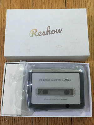 Reshow Cassette Player   Portable -  Captures MP3 Audio Music via USB