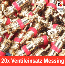 20x Ventileinsatz Messing Reifenventile Autoventil Auto PKW Motorrad Ventil ATV