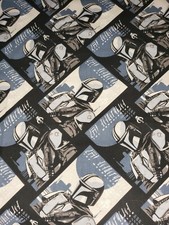 100 Cotton Disney Star Wars Mandalorian Poster Fabric 1/4 Yard