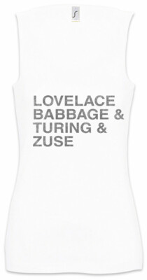 Lovelace & Babbage & Turing & Zuse Damen Tank Top The Thrilling Adventures Fun