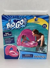 H20 Go! UV PROTECTIVE Baby Care Seat 50+ UPF Pink Covered Pool Float H20GO