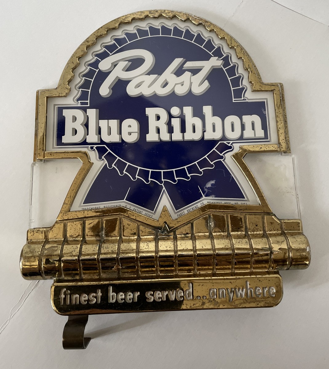 Vintage Pabst Blue Ribbon Beer Register Topper Parts | eBay