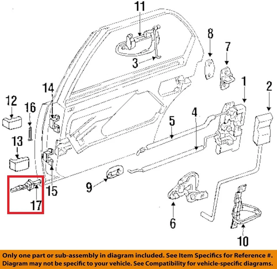 04780260 4780408 Rear Right Door Checker Arm Chrysler CONCORDE LHS NEW YORKER - Изображение 4 из 4