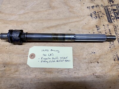 1982 Mercury Propellor Shaft 75365, 13 Spline With Sliding Clutch 93911